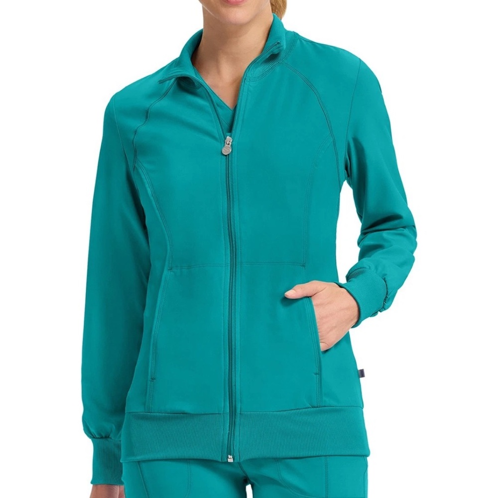 Women's Zip Front Warm Up Scrub Jacket (UCSF LVN)